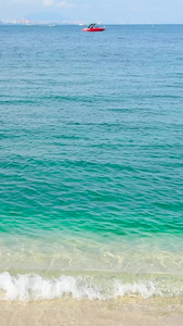 海南三亚蜈支洲岛的清澈海水旅游黄金周视频