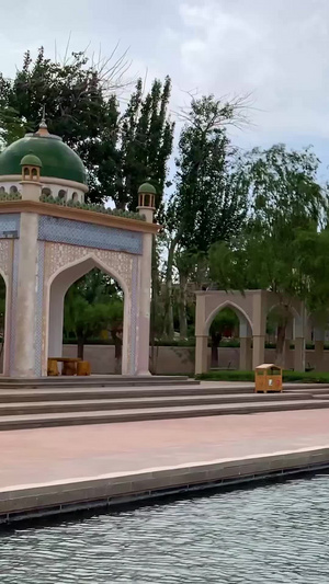 实拍5A喀什古城著名景点香妃园景区香妃墓建筑视频合集新疆旅游106秒视频