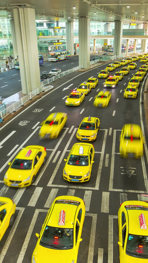 重庆机场网红出租车T3出租车29秒视频