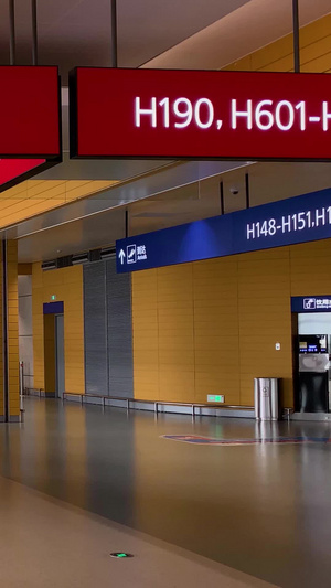 浦东机场T2候机楼实拍视频合集城市交通95秒视频