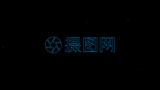 快闪炫酷抖音特效logo展现视频