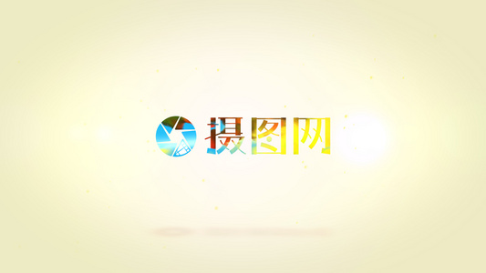 绚丽的彩色烟雾logo展现视频