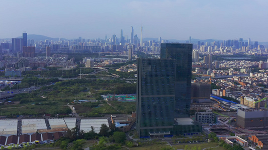 广州城市天际线视频