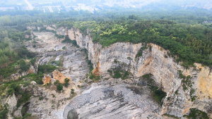 5A风景区芒砀山旅游区地质公园航拍4K129秒视频