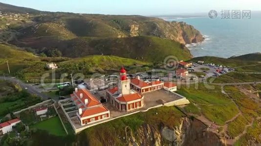 葡萄牙大西洋著名的卡波达罗卡灯塔视频