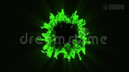 10绿色粒子冲击波覆盖图形元素卷. 2视频