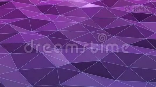 紫色或紫色低聚波面视频