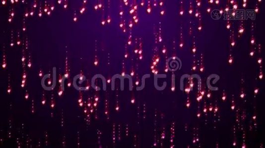 紫罗兰粒子闪烁的魅力雨视频
