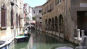 意大利威尼斯城市贡多拉运河9秒视频