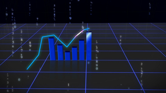商业和金融数据背景全高清视频