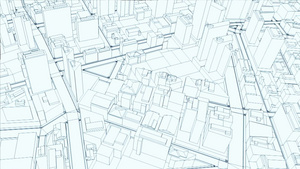 城市草图到RGB上午航班15秒视频