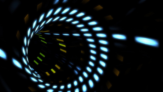 隧道穿梭在彩色管道背景视频视频