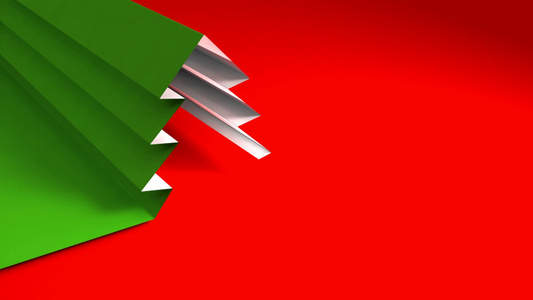 折纸圣诞树特效视频