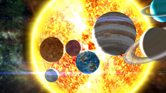 太阳系及行星视频