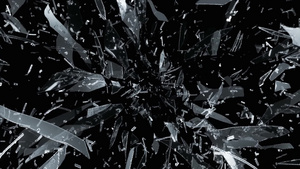 破碎的玻璃缓慢运动28秒视频