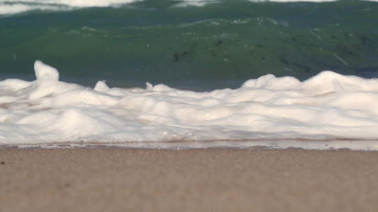 海浪特写镜头视频