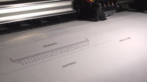 正在工作的喷墨打印机6秒视频