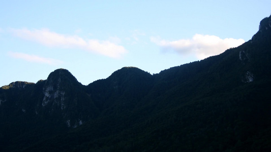 意大利阿尔卑斯山白云石风景延时视频