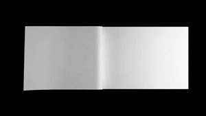 黑底上翻页的空白书册29秒视频