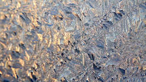 冬季霜状图案全景21秒视频