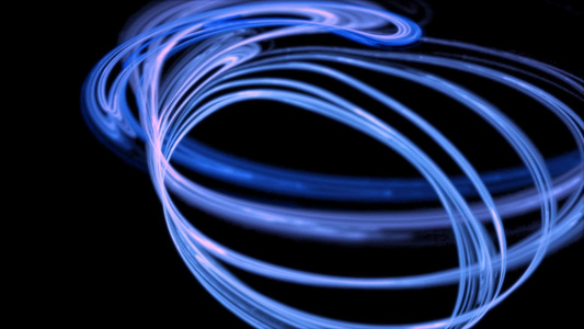 蓝色线条循环粒子运动背景视频