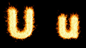 燃烧的字母U18秒视频