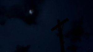 月黑风高墓地里的月光20秒视频