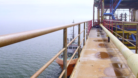 海上石油钻探机视频