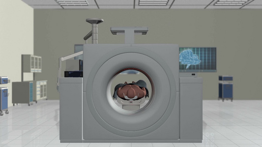 3D人体核磁共振扫描视频