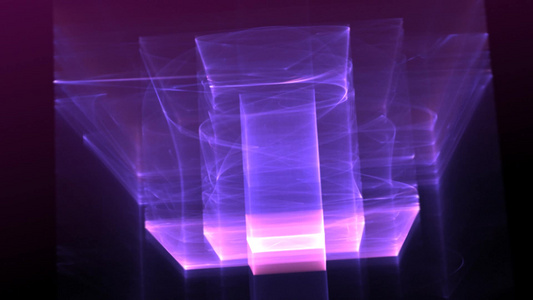 紫色粒子运动背景[基本粒子]视频