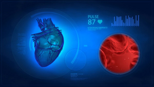 3D心脏跳动10秒视频