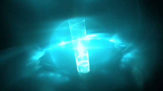 旋转的粒子运动背景视频