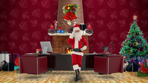 圣诞老人在办公室29秒视频