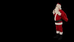 圣诞老人摇着铃铛16秒视频