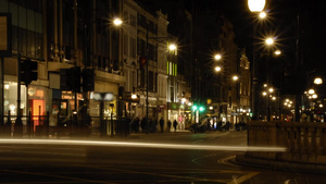 英国城市夜景延时7秒视频