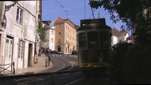 葡萄牙里斯本城市有轨电车13秒视频