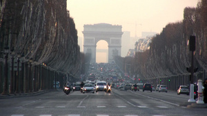 法国巴黎凯旋门10秒视频