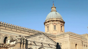 意大利西西里岛的巴勒莫大教堂20秒视频