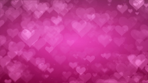 柔软的粉红色爱心背景情人节概念22秒视频