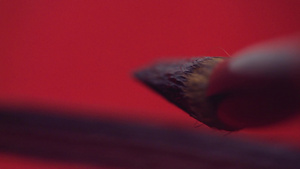 春节传统毛笔红纸书法文字11秒视频