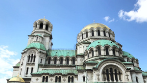 保加利亚索非亚的圣亚历山大内夫斯基大教堂6秒视频