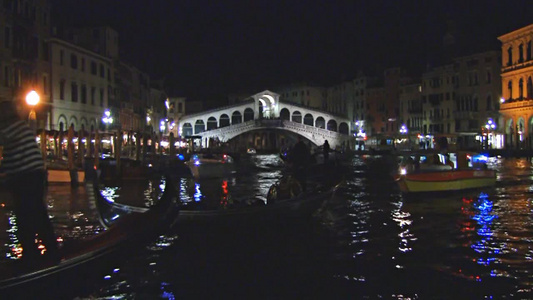 意大利威尼斯夜景视频