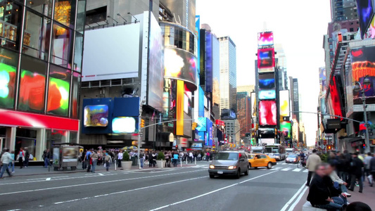 纽约曼哈顿城市街景延时视频
