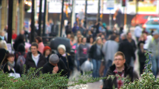 英国城市街景行人[英国政府]视频