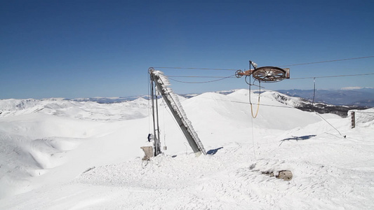 冬季阿尔卑斯山雪景视频