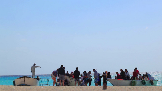 埃及胡尔哈达天堂岛游客视频