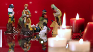 圣诞节耶稣诞生的场景20秒视频
