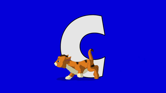 字幕C与动画小猫视频