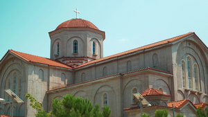 希腊佩莱亚的大基督教教堂18秒视频