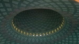 印度尼西亚苏拉巴亚清真寺独特的建筑风格内部拍摄效果14秒视频
